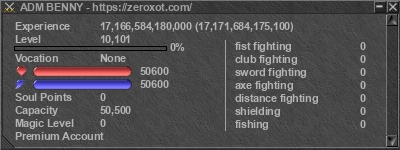 Signature for player ADM BENNY